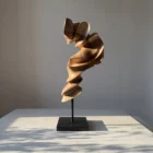 abstract-wood-sculpture-walnut-ethereal-motion-side-main-ewebohome Ethereal Motion