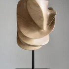 one of a kind walnut sculpture handmade