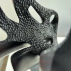 inner-tension-interior-texture-close Interior texture of the sculpture, dark burned core detail