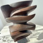 Upper perspective of Shaped by Silence revealing overlapping organic planes and sculpted textures.