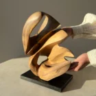 aperture-walnut-sculpture-hand-carved-scale-view aperture-walnut-sculpture-hand-carved-scale-view