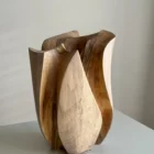 Within seen from the open side, with a pale curved outer section set between flowing darker walnut channels.